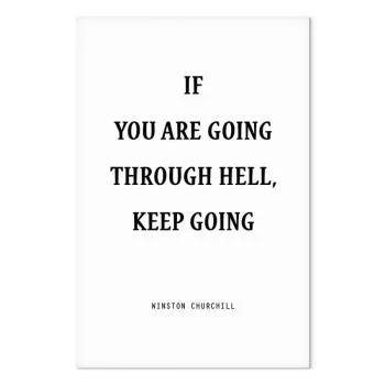 Obraz - Moc słów (1-częściowy) - motywacyjny napis Winstona Churchilla - obrazek 2