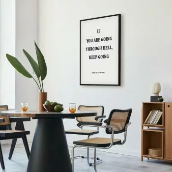 Obraz - Moc słów (1-częściowy) - motywacyjny napis Winstona Churchilla - obrazek 5