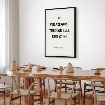 Obraz - Moc słów (1-częściowy) - motywacyjny napis Winstona Churchilla - obrazek 7