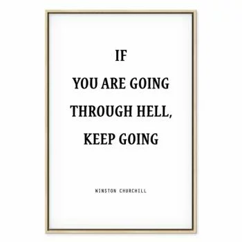 Obraz - Moc słów (1-częściowy) - motywacyjny napis Winstona Churchilla - obrazek 2