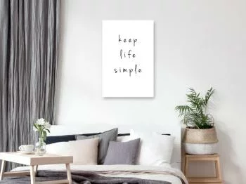 Obraz - Keep Life Simple (1-częściowy) pionowy - obrazek 2