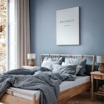 Obraz - Balans słów (1-częściowy) - czarny napis po angielsku na białym tle - obrazek 6