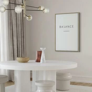 Obraz - Balans słów (1-częściowy) - czarny napis po angielsku na białym tle - obrazek 5