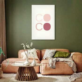 Obraz - Różowe Coco (1-częściowy) pionowy - obrazek 5