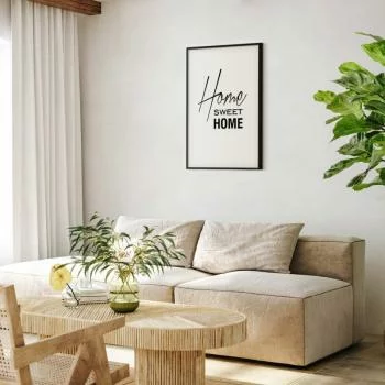 Plakat - Black and White: Home Sweet Home - obrazek 2