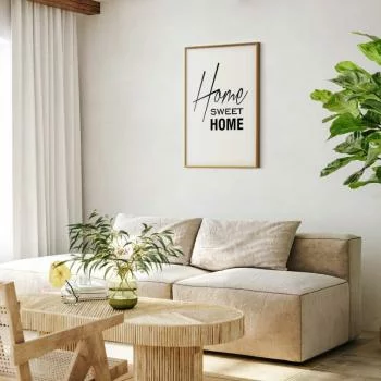 Plakat - Black and White: Home Sweet Home - obrazek 2