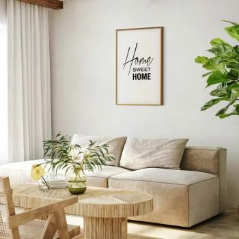 Plakat - Black and White: Home Sweet Home - obrazek 2
