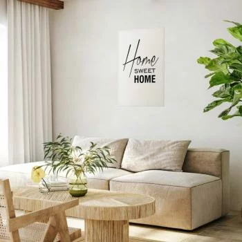 Plakat - Black and White: Home Sweet Home - obrazek 2
