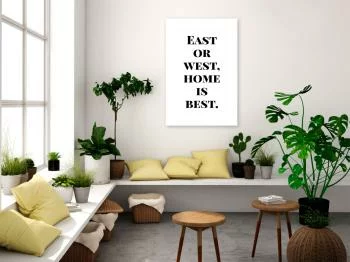 Obraz - Home Is Best (1-częściowy) pionowy - obrazek 2