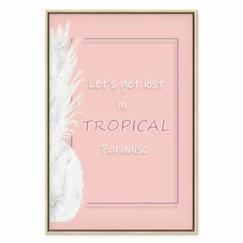 Obraz - Let's Get Lost in Tropical Paradise (1-częściowy) pionowy - obrazek 2