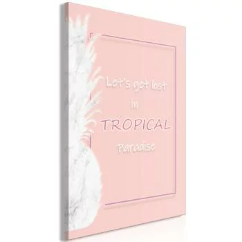 Obraz - Let's Get Lost in Tropical Paradise (1-częściowy) pionowy - obrazek 2