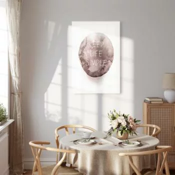 Obraz - Keep Life Simple (1-częściowy) pionowy - obrazek 7