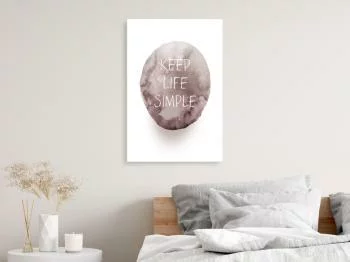 Obraz - Keep Life Simple (1-częściowy) pionowy - obrazek 2
