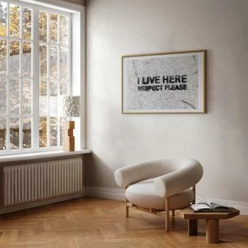 Plakat - I live here, respect please - obrazek 2