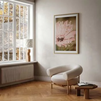 Plakat - The best dreams happen when you are awake - obrazek 5