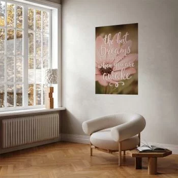 Plakat - The best dreams happen when you are awake - obrazek 2