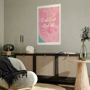 Plakat - Pink Earth, Pink Life - obrazek 2