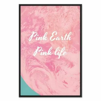 Obraz - Pink Earth, Pink Life (1-częściowy) pionowy - obrazek 2