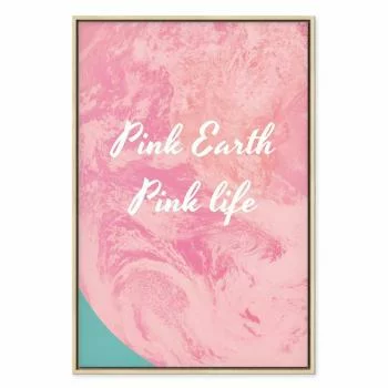 Obraz - Pink Earth, Pink Life (1-częściowy) pionowy - obrazek 2