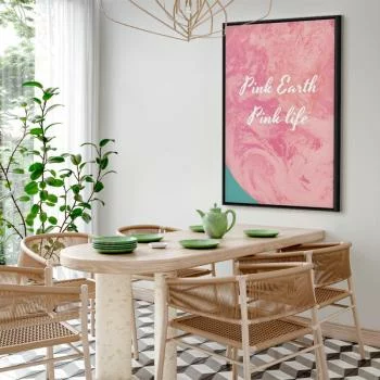 Obraz - Pink Earth, Pink Life (1-częściowy) pionowy - obrazek 7