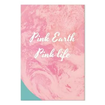 Obraz - Pink Earth, Pink Life (1-częściowy) pionowy - obrazek 2