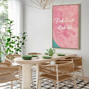 Obraz - Pink Earth, Pink Life (1-częściowy) pionowy - obrazek 7