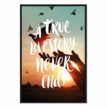 Obraz - A True Love Story Never Ends (1-częściowy) pionowy - obrazek 2