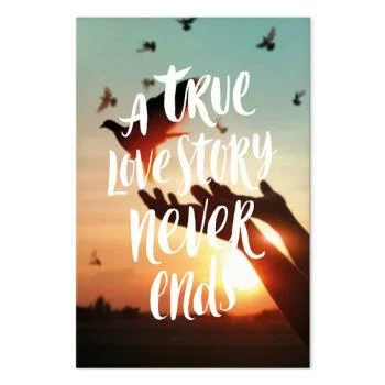 Obraz - A True Love Story Never Ends (1-częściowy) pionowy - obrazek 2