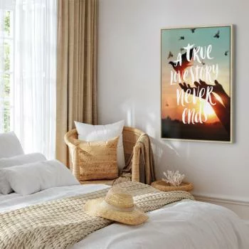Obraz - A True Love Story Never Ends (1-częściowy) pionowy - obrazek 6