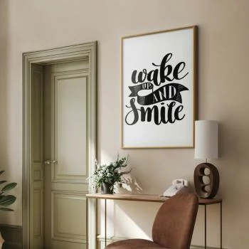 Plakat - Wake up and smile - obrazek 2