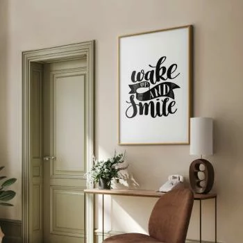 Plakat - Wake up and smile - obrazek 2