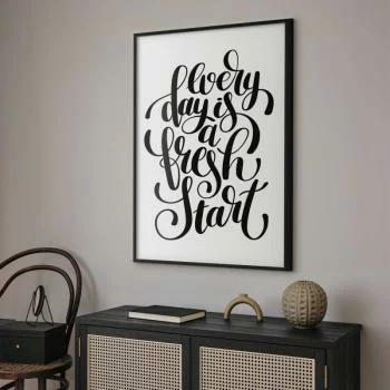 Plakat - Every day a fresh start - obrazek 2