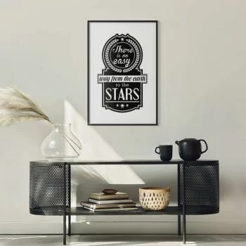 Plakat - There is no easy way from the earth to the stars - obrazek 2