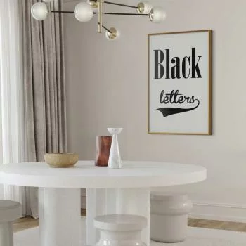 Plakat - Black letters - obrazek 2