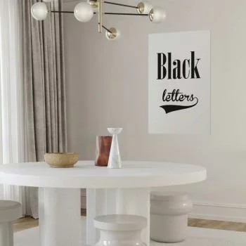Plakat - Black letters - obrazek 2