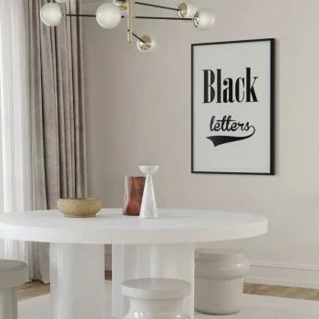 Plakat - Black letters - obrazek 2