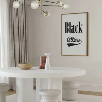 Plakat - Black letters - obrazek 2