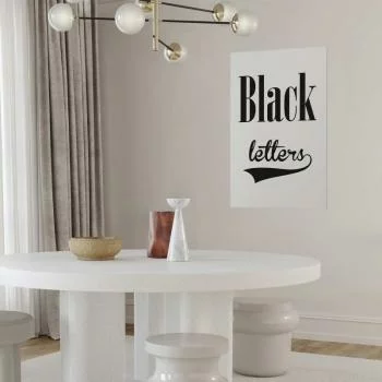 Plakat - Black letters - obrazek 2