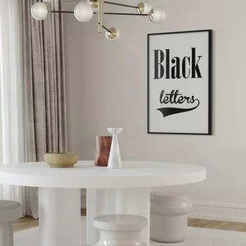 Plakat - Black letters - obrazek 2