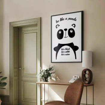 Plakat - Be like a panda - obrazek 2