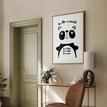 Plakat - Be like a panda - obrazek 2