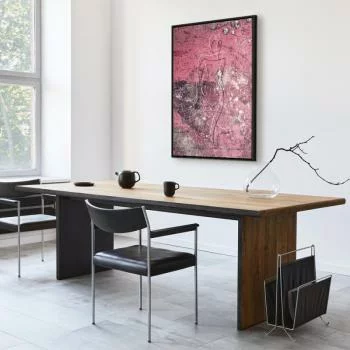 Obraz - Postać na różowym tle (1-częściowy) - kobieca sylwetka w marmurze - obrazek 7