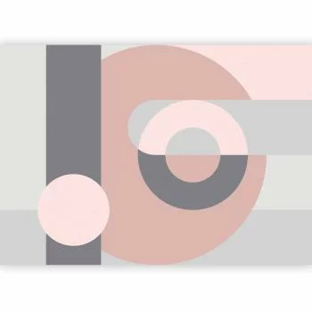 Fototapeta - Geometryczny wianuszek (różowy) - obrazek 5