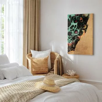 Obraz - Kompozycja mikro kształtów (1-częściowy) - abstrakcyjne formy barw - obrazek 6