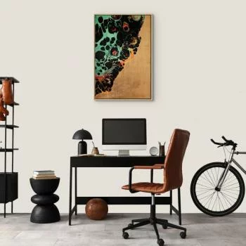 Obraz - Kompozycja mikro kształtów (1-częściowy) - abstrakcyjne formy barw - obrazek 7