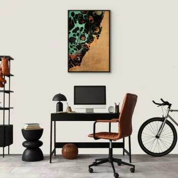 Obraz - Kompozycja mikro kształtów (1-częściowy) - abstrakcyjne formy barw - obrazek 7