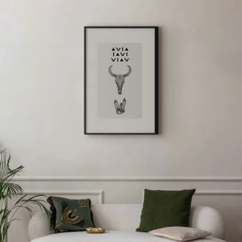 Plakat - Zwierzęca czaszka - obrazek 2