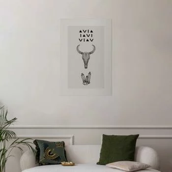 Plakat - Zwierzęca czaszka - obrazek 2