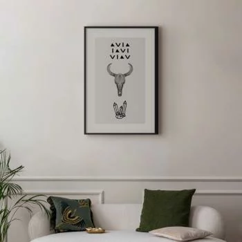 Plakat - Zwierzęca czaszka - obrazek 2