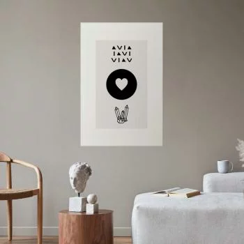 Plakat - Serce i kryształty - obrazek 2